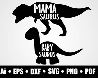 Download Mama saurus svg | Etsy