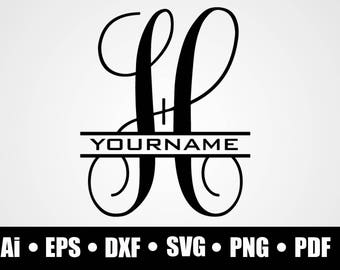 Download Monogram letter h | Etsy