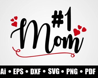 Download Number one mom svg | Etsy