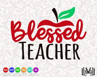 Download Blessed teacher svg | Etsy
