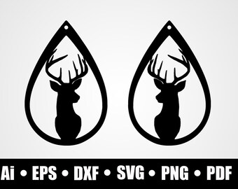 Download Earrings svg file Rectangle earring svg Bar drop svg file ...