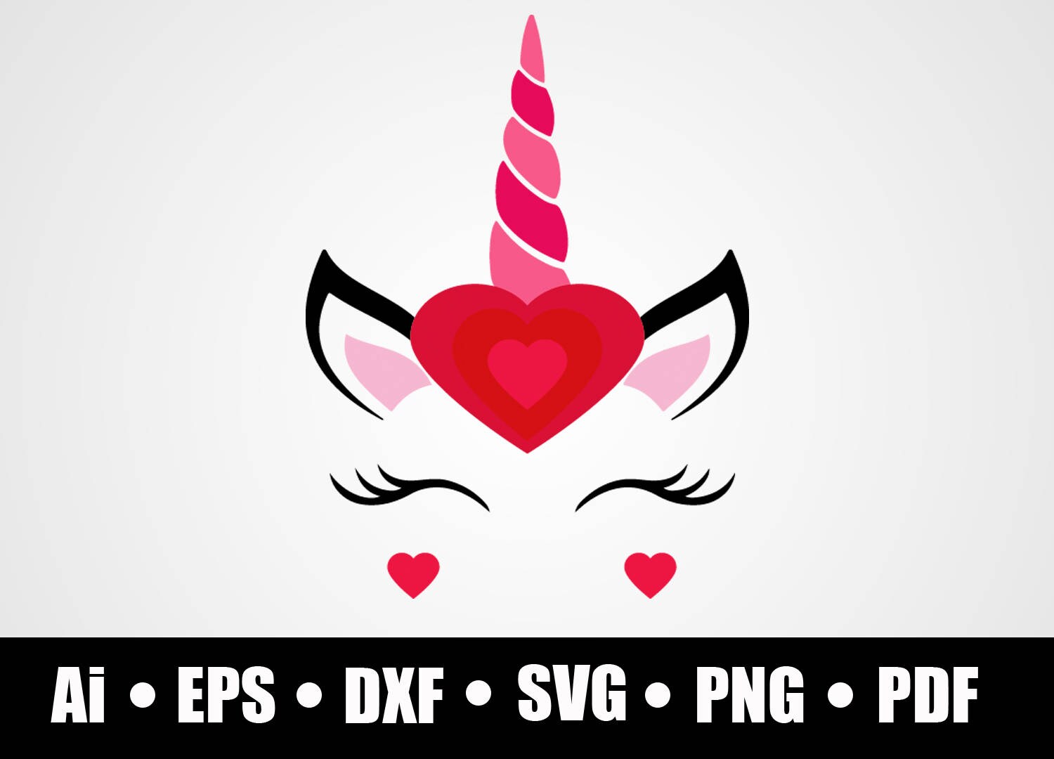 Download Love unicorn / SVG / Dxf / Png / Eps / Ai / Pdf / Cricut ...