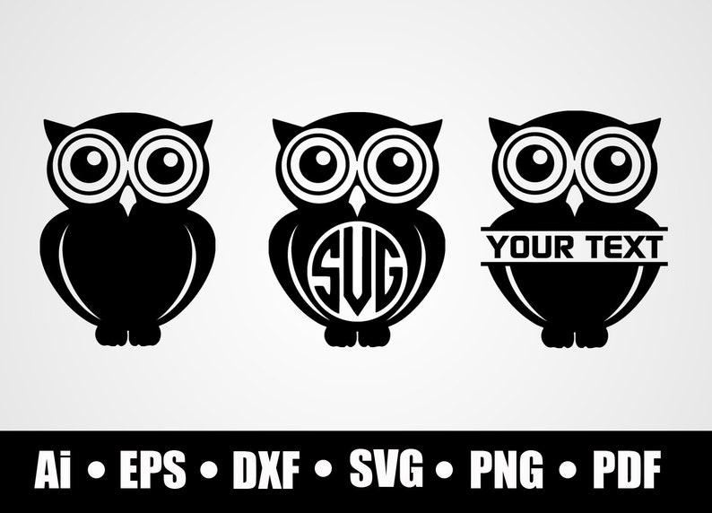 Cricut Owl Monogram Svg