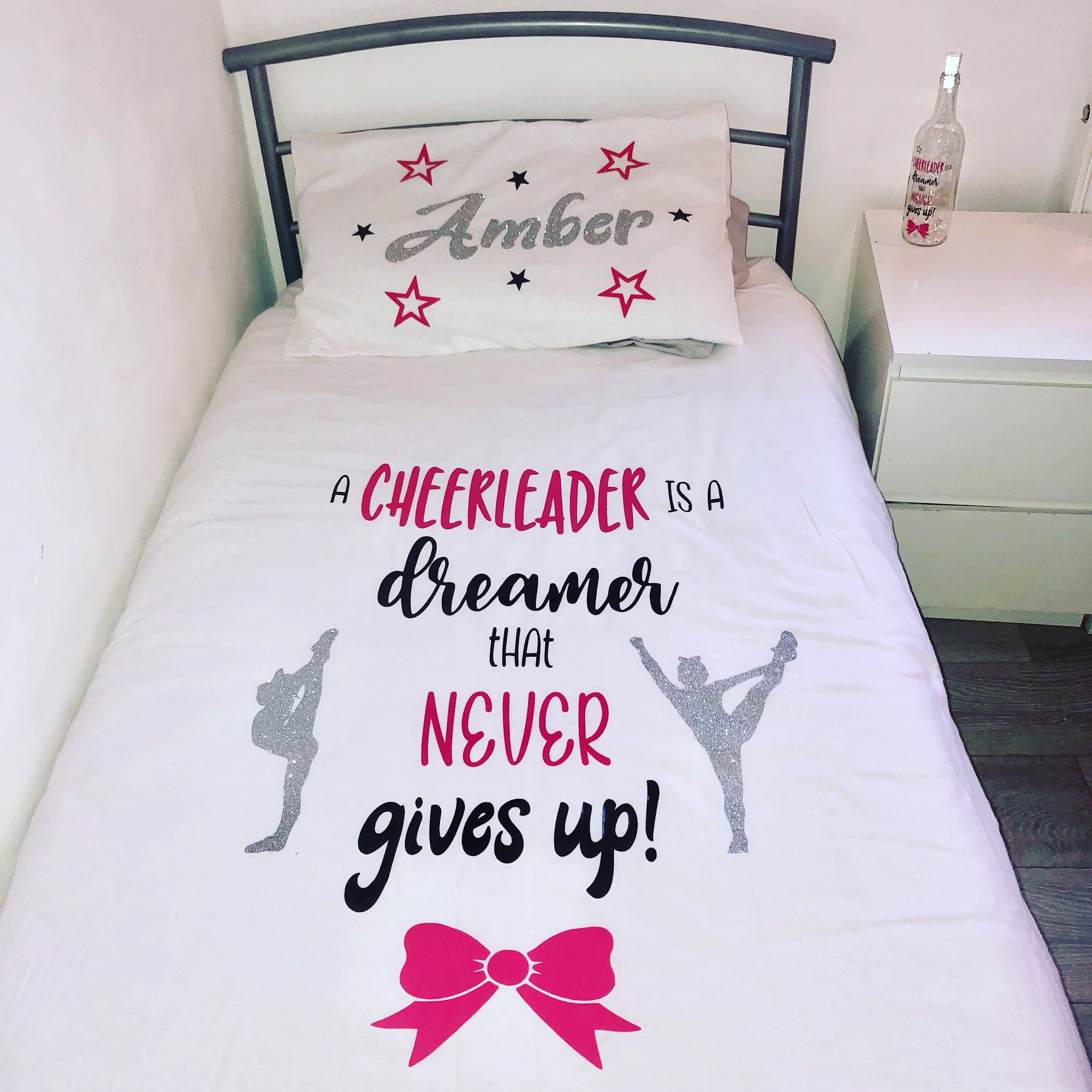 Cheerleader Duvet Set Personalised Cheerleader Duvet Set Etsy