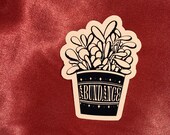 Abundance Money Plant Die Cut Vinyl Paper Sticker