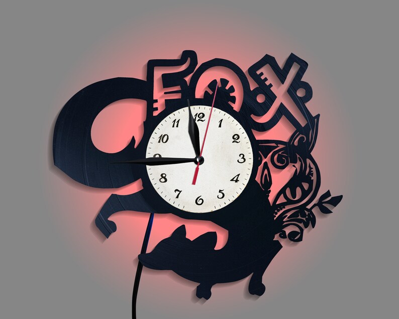 nursery clock night light