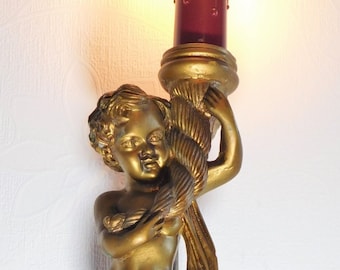 Cherub lamps | Etsy Vintage Gilt Cherub Figure Table Lamp