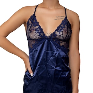 Sexy nightgown, slip dress, Silk night dress, lace pajamas, sleepwear, night lingerie, sexy nighties, Valentine&#39;s Day, honeymoon