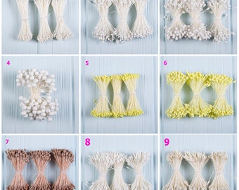 Page 01 made in Japan Stamens Special pastel stamens for flower crafting DIY high quality