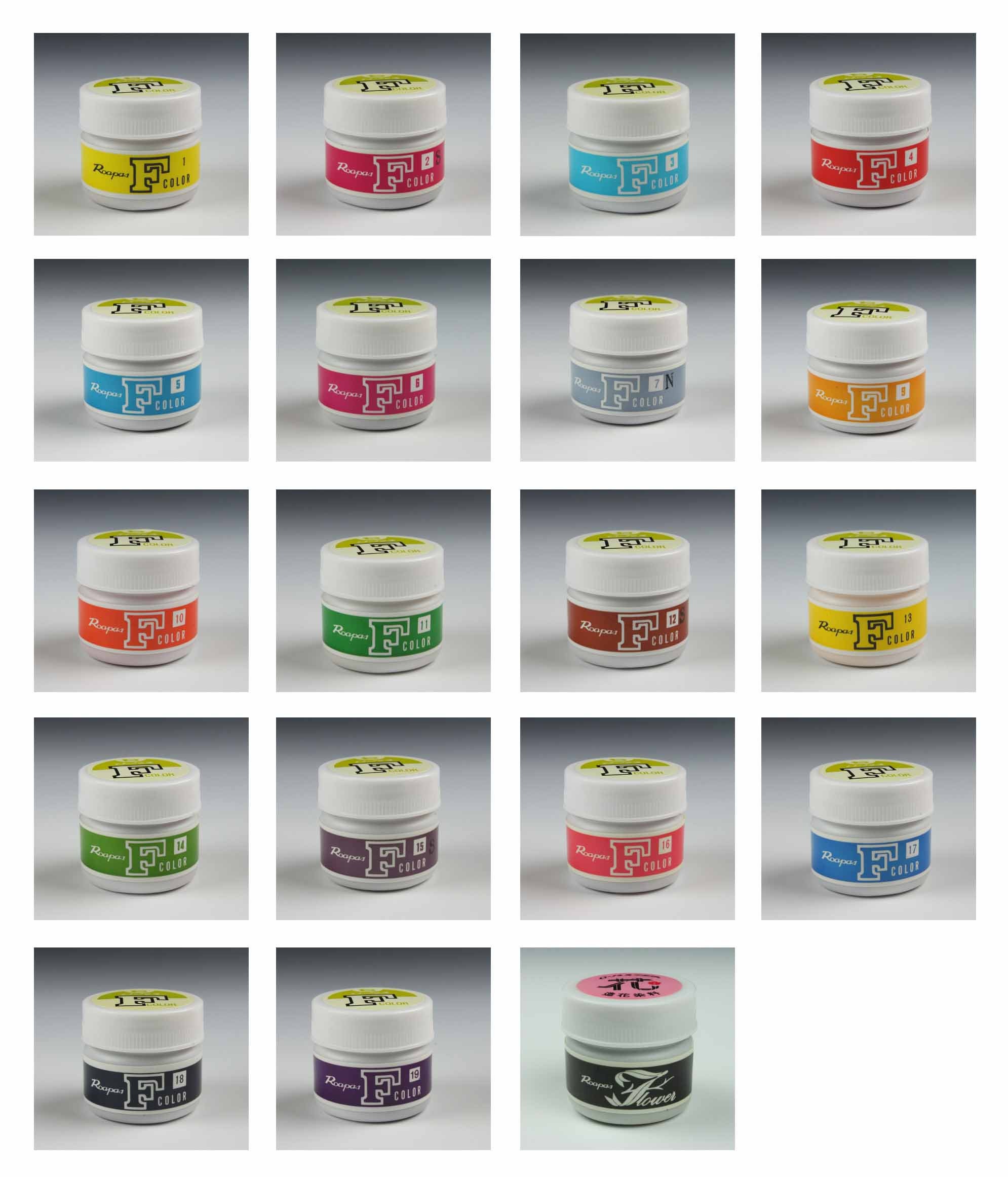 Powder Dyes F series for fabric flower crafting. Special Etsy