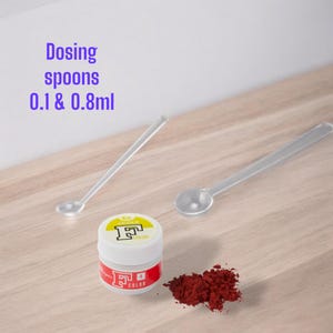 染料用計量スプーンセット 小(0.1ml)、大(0.8ml)