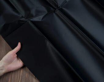Superfine Satin, Black, Hard, Size 92 x 100 cm (36"x40") Japanese Fabric Pre-Starched for Silk Flower Art