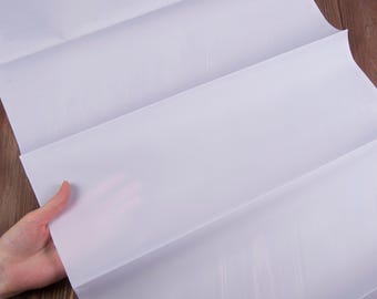 Gold Poplin, Shiny White, Hard, Size 92 x 100 cm (36"x40") Japanese Fabric Pre-Starched for Silk Flower Art
