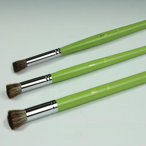Japanese brushes for fabrics painting S M L sizes