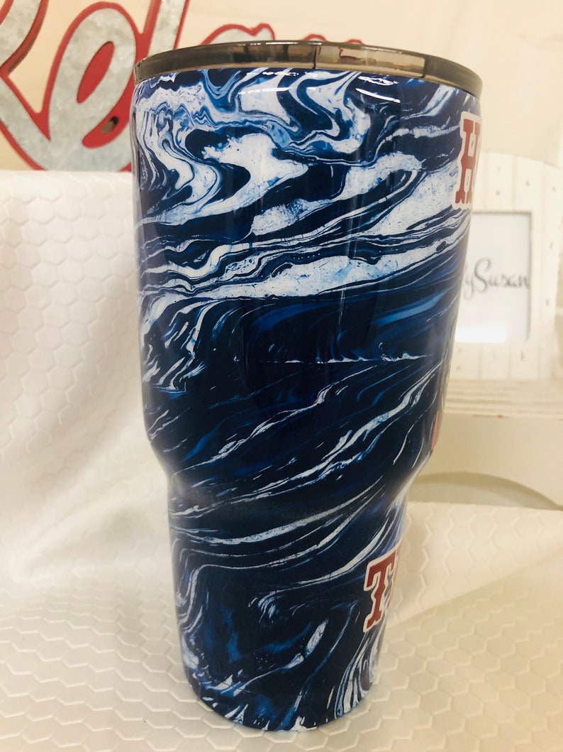 Houston Texans 30 oz Hydro Dip Epoxy Stainless Steel Tumbler Etsy