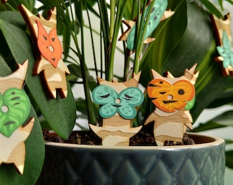 Korok mini decoration (The Legend of Zelda Breath of the Wild) magnet potted plant decor