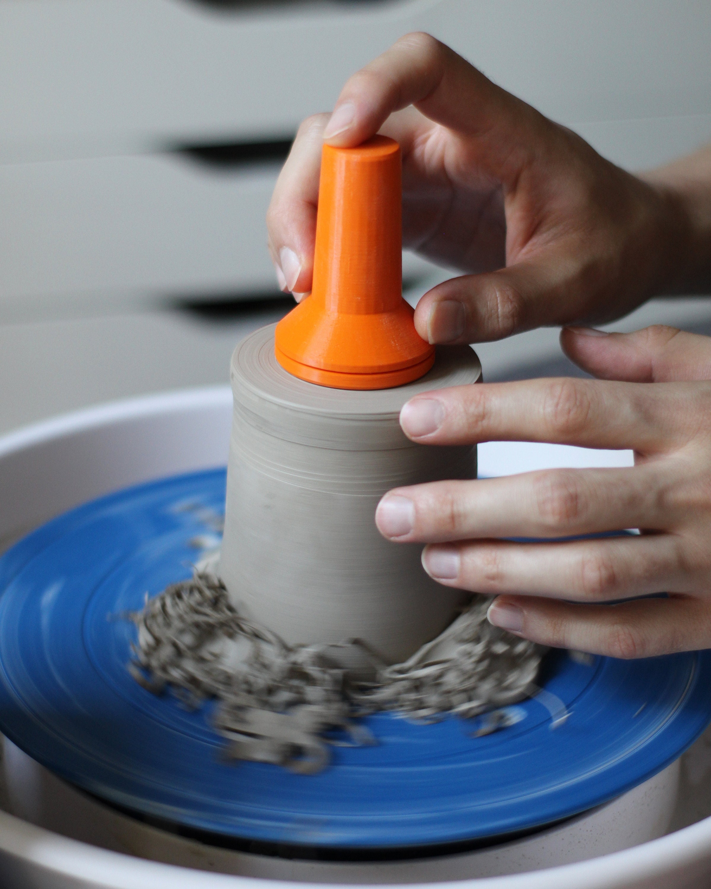Tall Trimming Tool (rotary, spinning clay, gadget, ceramic, disc) for Pottery Tool for Wheel Trim