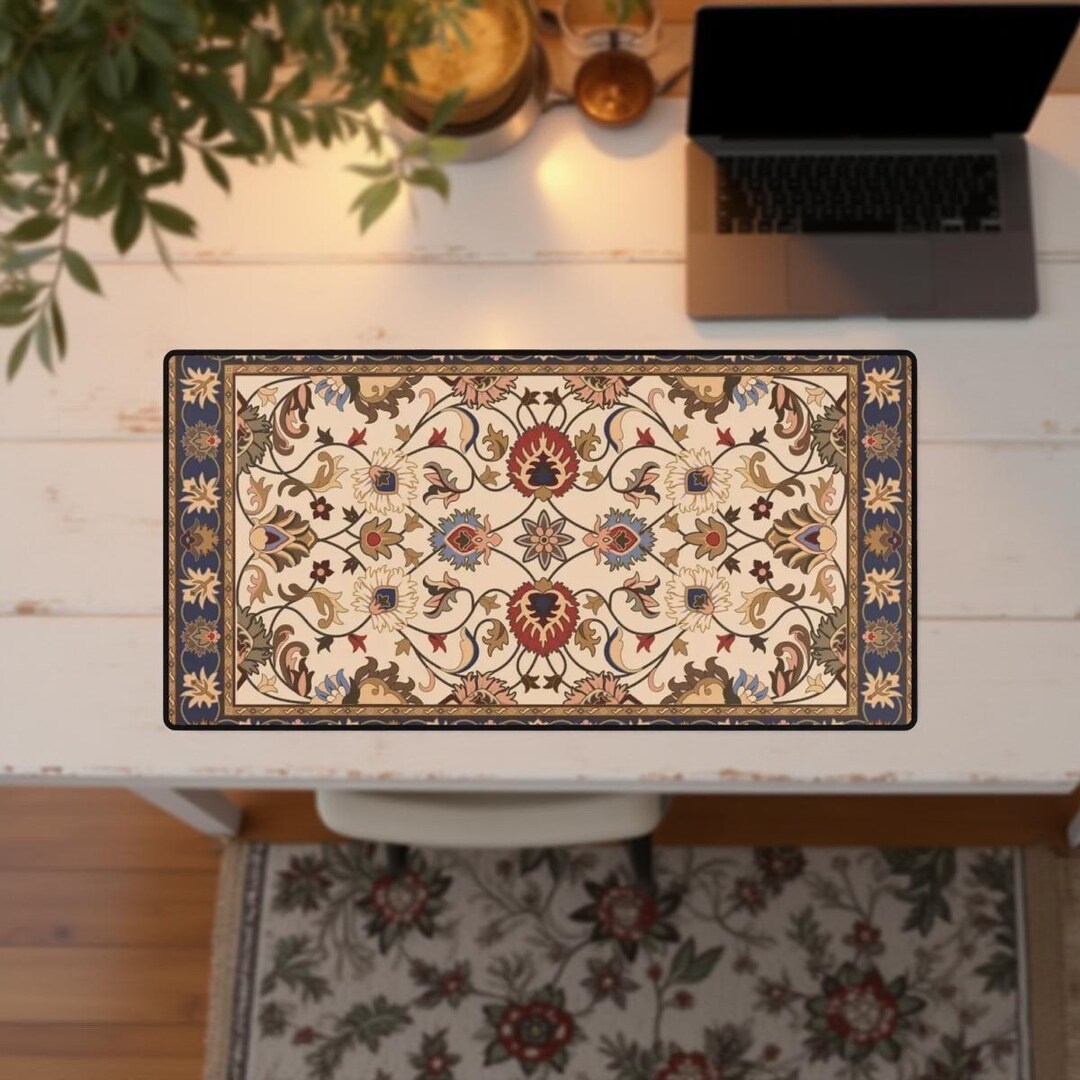Turkish Rug For Computer Vintage Persian/ Turkish Rug Aesthetic |desk Mat - XL Mousepad|non-slip ...