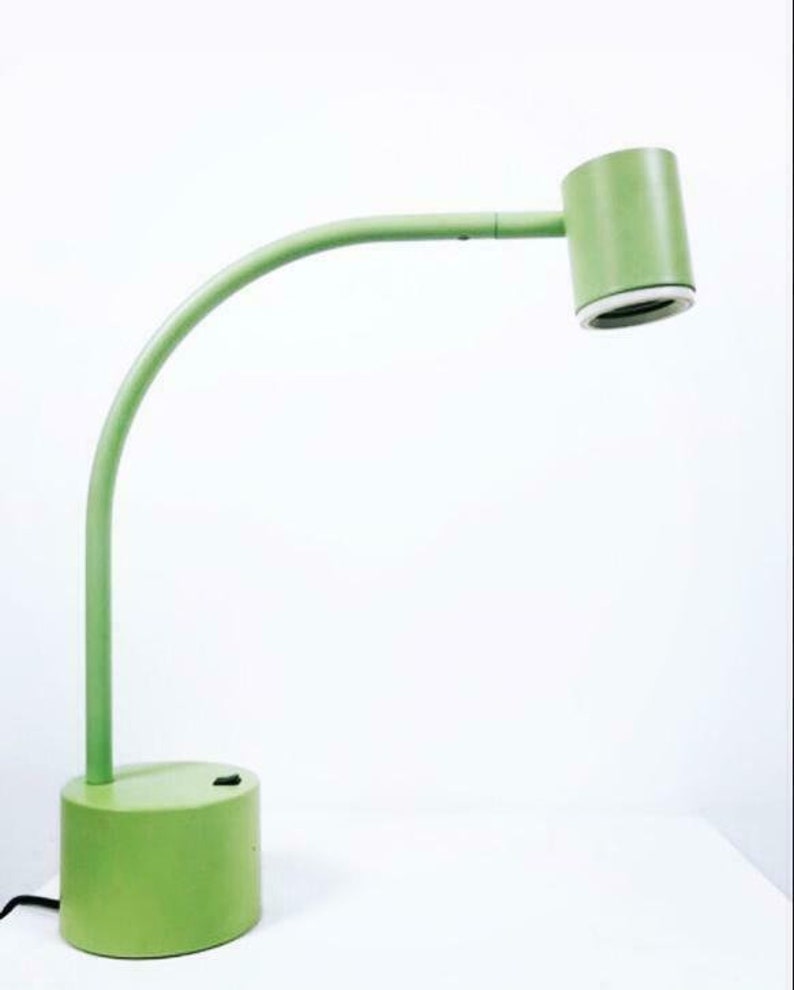Very Rare Ettore Sottsass Halo 2 Table Lamp Philips 88 Design Mid Century Desk Memphis Style 80s Modern Post