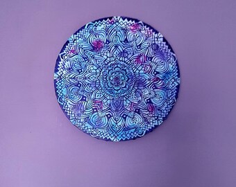 Blue Mandala original painting