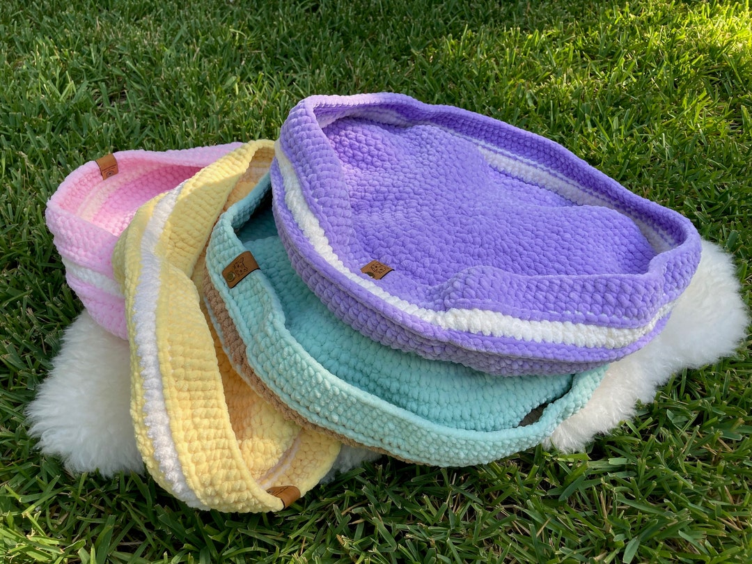 Chenille Yarn Crochet Pet Bed Liner/pet Blanket Sheet for Cats and Small Dogs Etsy