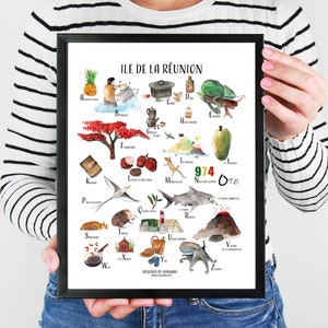 A TELECHARGER abecedaire ABC alphabet ile de la reunion 974 aquarelle
