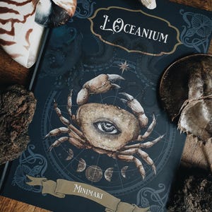OCEANIUM livre minimaki art illustration MER et mythes magie