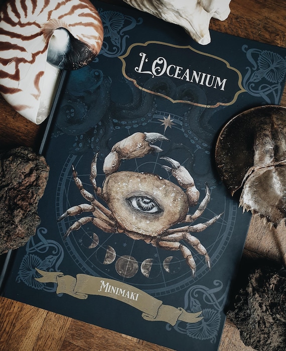 OCEANIUM book minimaki art illustration SEA and myths magic