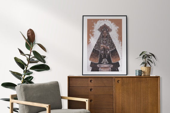 poster poster mexican virgin sacred mary