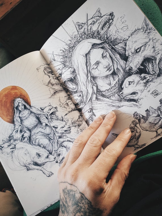 Sketchbook zine 32 pages minimaki