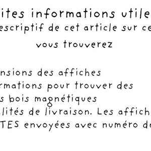 affiche seule GEANTE poster carte du monde animaux français rentrée scolaire education apprentissage image 7