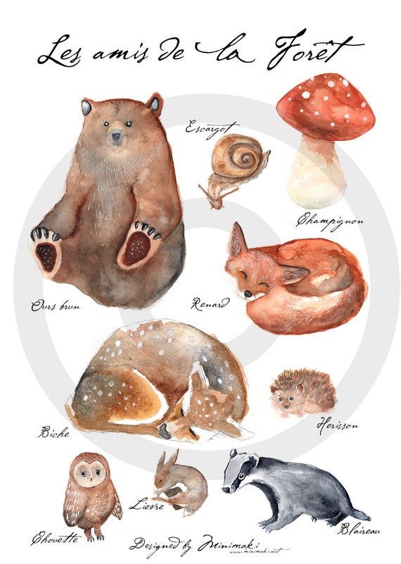 Download Digital Poster Displays Bebe Room Animals Of The Etsy Download Digital Poster Displays Bebe Room Animals Of The Etsy