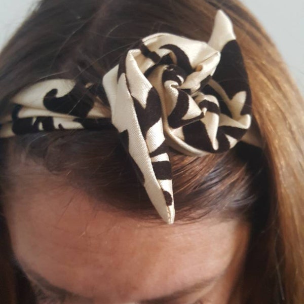 Headband bandeau serre-tête ajustable rigide femme et enfant