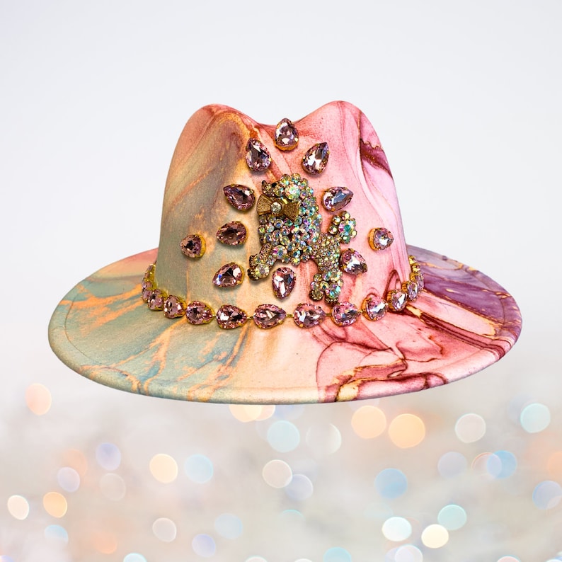 Zsa-Zsa Pink Poodle Fedora zdjęcie 1