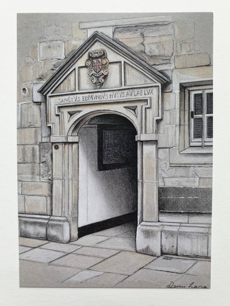 Blenheim Palace Grand Cafe St Edmund/'s Hall By Demi Lang Art Pack of 5 postcards Queens College Oxford Shops