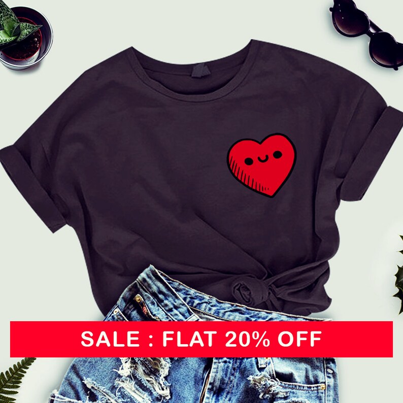 Funny womens Ladies Heart ladies Shirt  T-shirt Tee Love Mens , Pocket top , Womens t-shirt, shirt Gift , ideas woman shirt