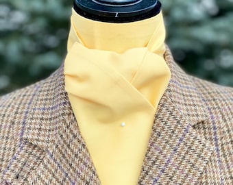 Equestrian Stock Tie Yellow
