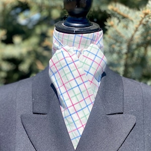 Equestrian Stock Tie Tattersall