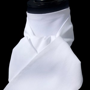 White equestrian stock tie