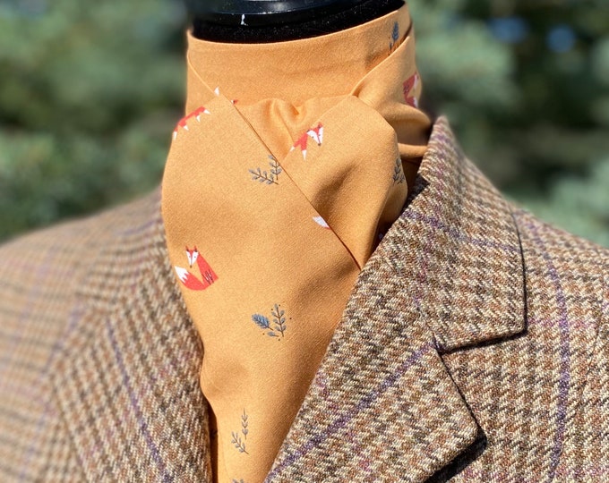 Equestrian Stock Tie Little Foxes Etsy