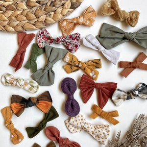 Fall bow Grab Bag (8 bows included)! 8 Fall bows picked at random, fall headband grab bag, surprise Fall bows, mystery bow grab bag
