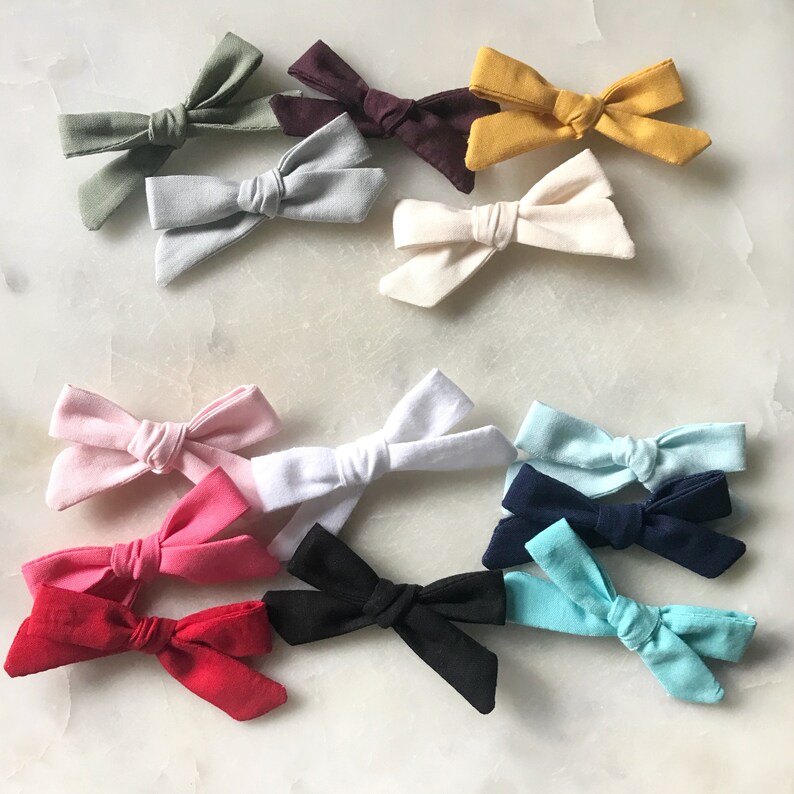 mustard yellow skinny schoolgirl bow mustard headband school girl bow headband schoolgirl pig tail clips Schoolgirl Baby Bow Headband