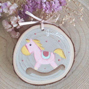 bomboniera battesimo bimba - idea regalo battesimo - cavallo a dondolo