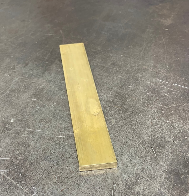 Brass Flat Bar Stock 3/16x 1 X 6 Knife Etsy