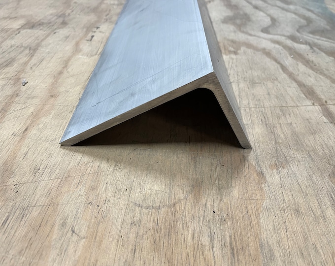Profilé D'angle En Aluminium 6063 T52 - Dimensions 1" X 1.5" X 1/8" X 24" De Long - Fabriqué Aux USA