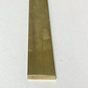 Brass Flat Bar Stock 3/8&quot;X 1&quot; X 6&quot; Knife Making Handle Bolster C360 Extruded