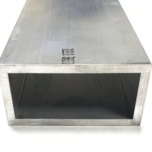 6063 Aluminum Rectangular Tube 2&quot; X 4&quot; X 1/4&quot; Wall