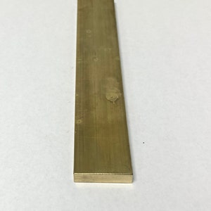 Płaskownik mosiężny 1/4"X 1" X 6" Uchwyt do wyrobu noży C360 wytłaczany