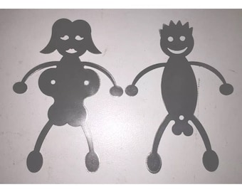 DIY Hotdog Man and Marshmallow Woman Roaster Fire Sticks