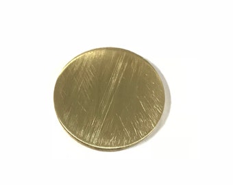 1/4" Brass 260 Plate Round Circle Disc Diameter (.25")